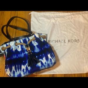 Michael Kors / MK blue tie dye handbag - LIKE NEW